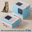 Foldable Cat Litter Box with Scoop, Enclosed Drawer Kitty Potty image