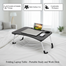 Folding Laptop Table - Portable Study and Work Desk for Bed, Sofa and Floor Use image