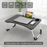 Folding Laptop Table - Portable Study and Work Desk for Bed, Sofa and Floor Use image