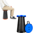 Folding Stool Telescopic Chair Adults Kids Retractable Chair Collapsible Stool for Indoor Outdoor Camping Fishing Hiking (Multicolour) image