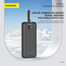 Foneng PX106 10000mah 22.5w Fast Charging Portable Power Bank with Built-In 3 Cables- Black image