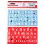Foska Plastic Stencil Ruler 2 Colors Set image
