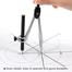 Foska Two Layers Zinc Alloy Math Compasses with Ruler image