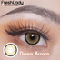 Freshlady Dawn Brown Color Contact Lenses image