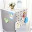 Fridge Dust Cover Multi-Purpose Washing Machine Cotton Linen Top Cover with Side Storage Pockets image