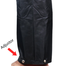 Full Waterproof Reflective Heavy Motorcycle Raincoat Rain Suit With Trouser - Black (1 Set) image