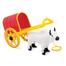 Funskool Giggles Bullock Cart Activity Along Walking Toys Pretend Play Colors For Kids Age 12M Plus image
