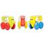 Funskool Giggles Stackin And Linkin Pull Along Caterpals Toy - Multicolour -133266724 image
