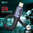 GEEOO Short Fabrics Cable C-L 30W Fast Charging With Data - DC22C-L image