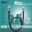 GEEOO DC25L 3A Fast Charging 1M Long (Lightning) Data Cable image
