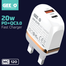 GEEOO MC-120L 20W PD QC Dual Port Lightning Wall Charger image