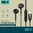 GEEOO TC-555 Type-C Half In-Ear Wired Earphone White image