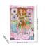 GIRL ANGEL Wonderful Barbie Toy With Dress and Accessories For Kids and Girls (barbie_shoe_dress_ear_rainbow) image