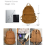 Gamlfl Light Brown Canvas Backpack For Women And Men Retro Aesthetic Travel Laptop Bag image