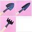 Garden Tools (3 Pcs Large Set-One Shovel, One Trident Fork, One Rake) image