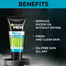 Garnier Men Oil Clear Clay D-Tox Deep Cleansing Icy Face Wash 100 gm image