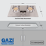 Gazi TG-8802MD9 Smiss Double Burner Stainless Steel Auto Ignition LPG Gas Stove-Gazi image
