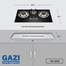 Gazi TG-203 Smiss Tampered Glass Brass Burner LPG Gas Stove image