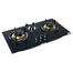 Gazi TG-203 Smiss Tampered Glass Brass Burner LPG Gas Stove image