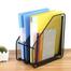 Gbex Multifunction Metal Mesh Magazine Files Storage Holder Frame 2 Layer image