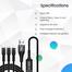 Geeoo 3 in1 Charging Data Cable DC-301 image
