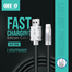 Geeoo DC130 L Fast Charging Silicone (Lightning) Cable 1M Long 3A Safe Charge image