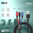 GEEOO DC303 2.4A 3 in 1 Long Data Cable image