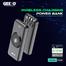 Geeoo P320 10,000mAh Wireless Power Bank with Attached Cable-Black image