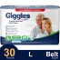 Giggles Adult Diaper Jumbo Belt Large 30 Pcs image