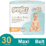 Giggles Premium Belt System Diaper Anti Rash (Maxi) (7-18 Kg) (30 Pcs) image