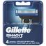 Gillette Mach 3 Turbo Manual Shaving Razor Blades - 4s Pack image