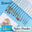 Giorgione G-1200F/S/L Nylon Hair Paint Brushes 12 Pcs set image