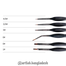 Giorgione G-MX006 Nylon Hair Paint Brushes 6 Pcs Set image