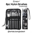 Giorgione Mate-30 Black Nylon Brush Suit 8 Pcs image