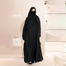 Glam Touch Abaya Zahra Pleated Plain Abaya Black image