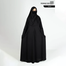 Glam Touch Abaya Zahra Pleated Plain Abaya Black image