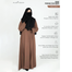 Glam Touch Abaya Zahra Pleated Plain Abaya Milk-Coffee image