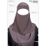 Glam Touch Ameera - Saudi Style Double Part Short Niqab | image