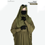 Glam Touch Designer Pleated Kaftan Abaya Boiled Olive image