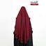 Glam Touch Leya Double Layer Ready Hijab-Niqab Set | Maroon image