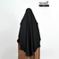 Glam Touch Leya Double Layer Ready Hijab-Niqab Set | Black image