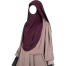 Glam Touch Luna- 2 Layer Hoodie Niqab | Wine image