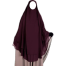 Glam Touch Muhsinat Double Layer Ready Hijab | Wine image