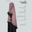 Glam Touch Tohfa Ready Hijab Niqab Set | Mocha image