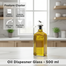 Glass Oil Dispenser Kitchen Accessories Bottle 500ml -1 Pcs image