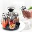 Glass Rotating Spice Jar 6 Pcs set image