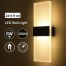 Glimmer 3W 6W Modern LED Acrylic Wall Lamp Up Down Cube Indoor Sconce Light For Bedroom Bathroom Corridor Balcony Stairs Medium image