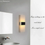 Glimmer 3W 6W Modern LED Acrylic Wall Lamp Up Down Cube Indoor Sconce Light For Bedroom Bathroom Corridor Balcony Stairs Medium image