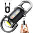 Glimmer 7 Mode USB Keychain Flashlight 300LM Rechargeable Emergency And Outdoor Light image