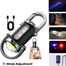 Glimmer 7 Mode USB Keychain Flashlight 300LM Rechargeable Emergency And Outdoor Light image